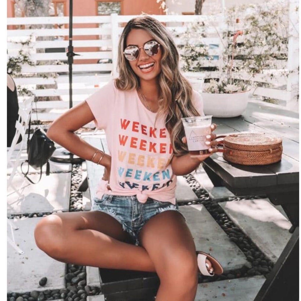 Weekend Colorful Tee💫NEW!!!! 💫 - Picture 4 of 7